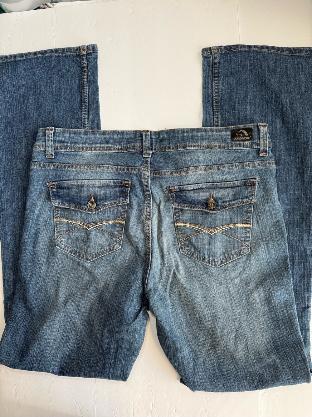 Jordache Bootcut Jeans - Size 10 - Blue Denim Cute Back Pockets